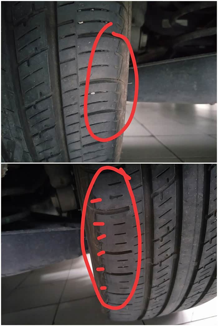汽车轮胎磨损不一样平是什么原因?(图1)